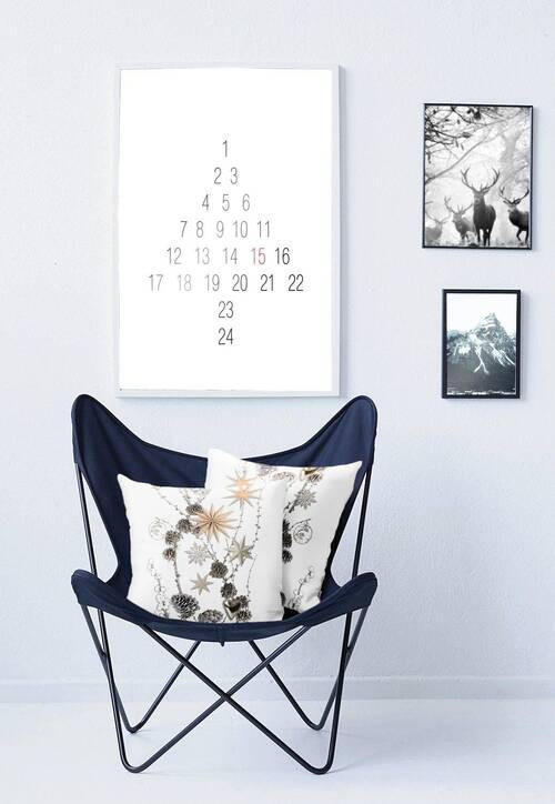 KISSENHÜLLE Winterwelt 46/46 cm  - Weiß, Basics, Textil (46/46cm) - X-Mas