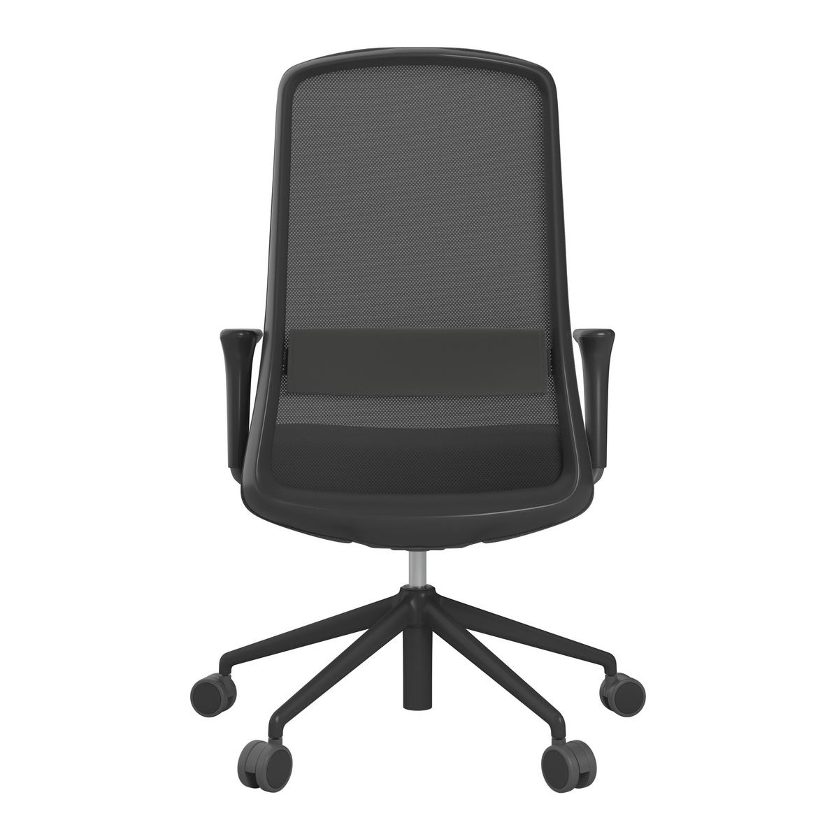 DREHSTUHL Schwarz  - Schwarz, MODERN, Kunststoff/Textil (70/103-115/70cm)