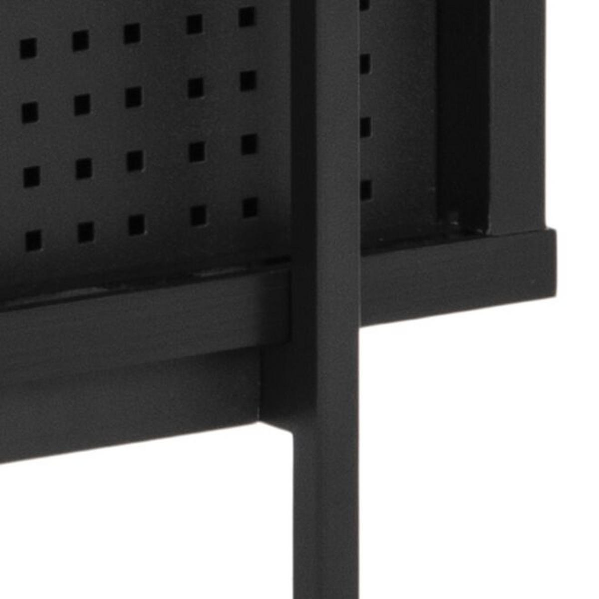 REGALELEMENT Schwarz  - Schwarz, MODERN, Holzwerkstoff/Metall (94/113,8/27cm)