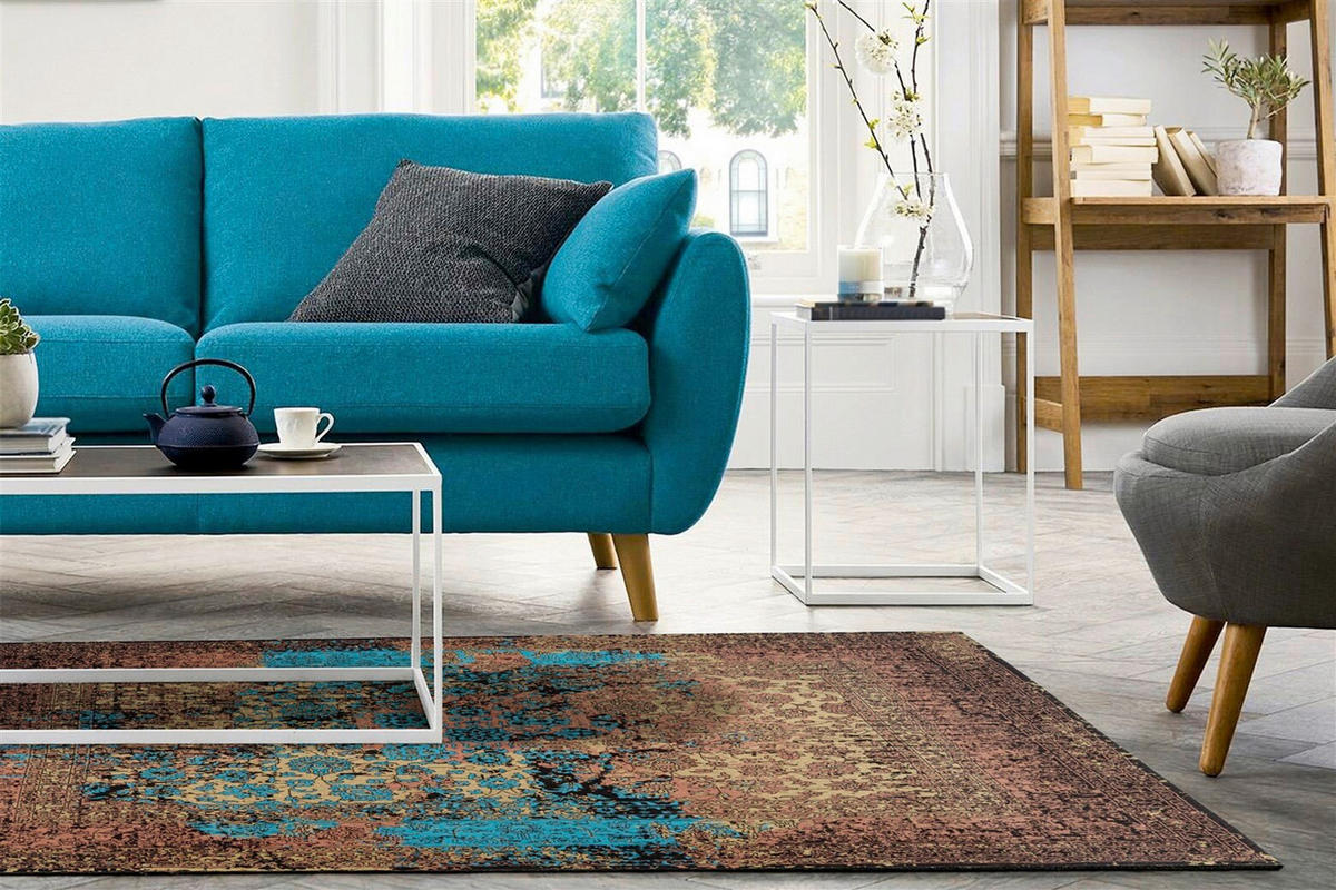 HANDWEBTEPPICH  Wohnzimmer 80/150 cm Multicolor rechteckig  - Multicolor, Basics, Textil (80/150cm) - Kayoom