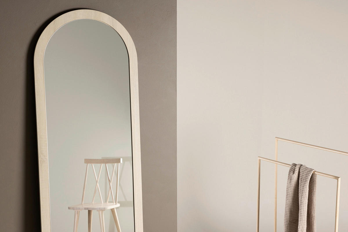 DEKORATIV SPEGEL 60/193/3 cm    - vit, Modern, trä/glas (60/193/3cm) - Livetastic