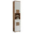 HOCHSCHRANK 38/190/30 cm - Eichefarben/Silberfarben, Design, Holzwerkstoff/Kunststoff (38/190/30cm) - Xora HOCHSCHRANK 38/190/30 cm - Eichefarben/Silberfarben, Design, Holzwerkstoff/Kunststoff (38/190/30cm) - Xora