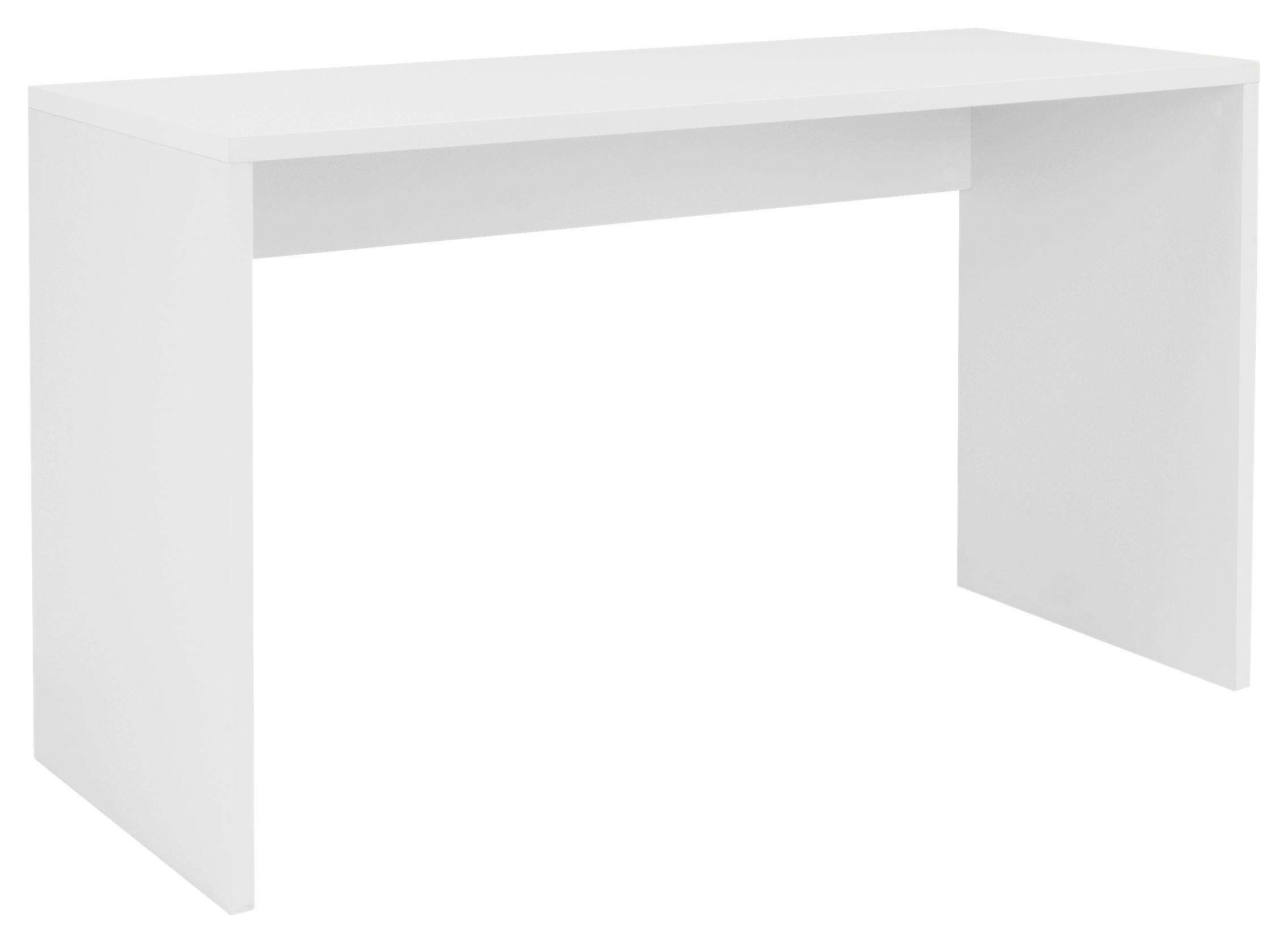 SCHREIBTISCH 130/54/75 cm in Weiß - Weiß, KONVENTIONELL (130/54/75cm) - MID.YOU