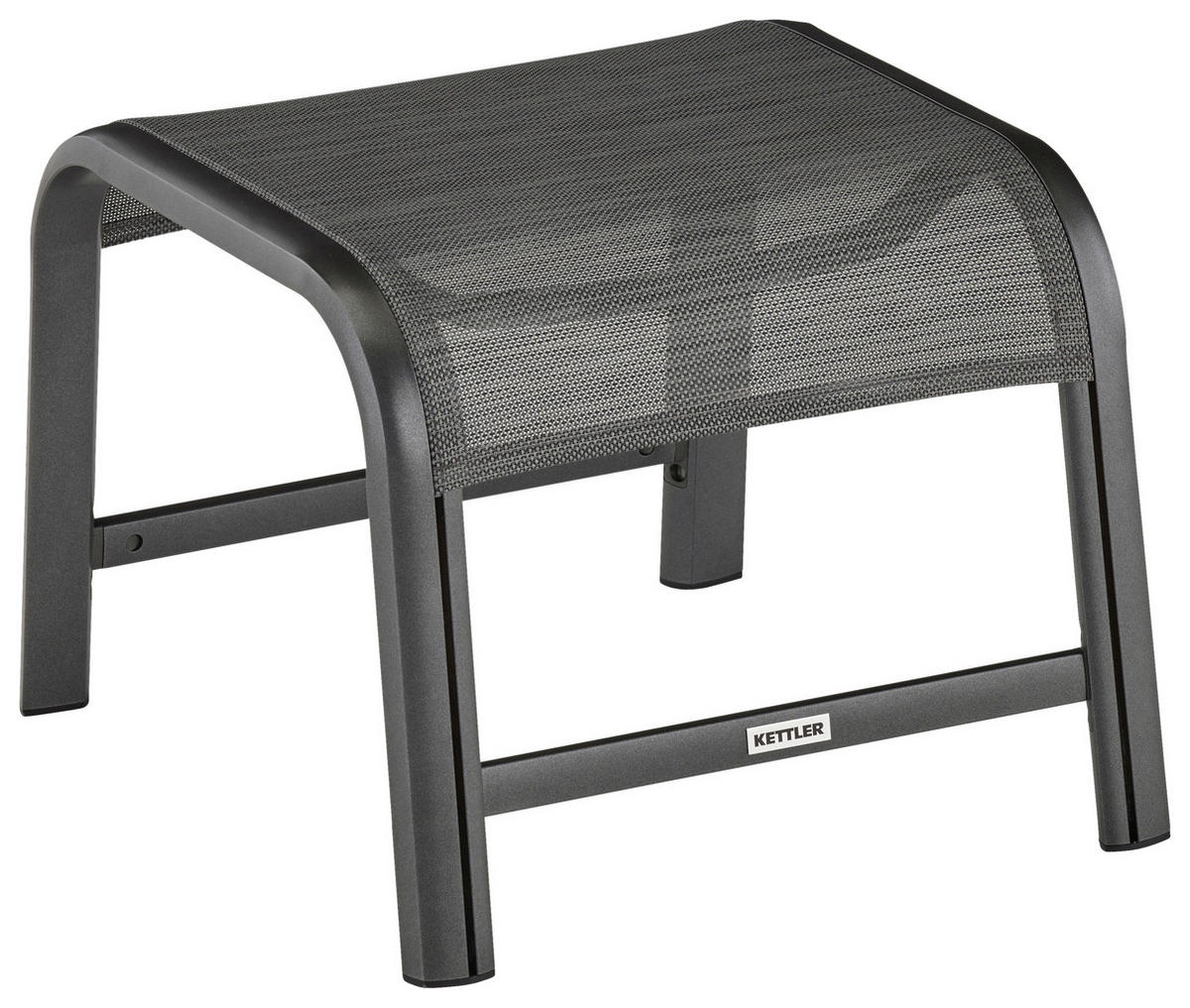 GARTENHOCKER  - Anthrazit/Graphitfarben, Basics, Textil/Metall (56/49/40cm) - Kettler