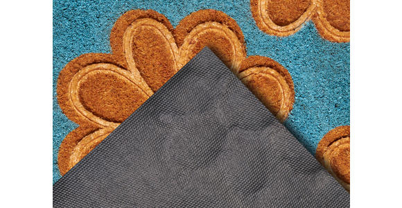 KOKOSMATTE 45/75 cm Mix Mats - Hellbraun/Hellblau, Basics, Naturmaterialien/Kunststoff (45/75cm) - Esposa