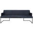 SITZBANK 218/87/66 cm in Schwarz, Dunkelblau - Schwarz/Dunkelblau, Design, Leder/Metall (218/87/66cm) - Joop! SITZBANK 218/87/66 cm in Schwarz, Dunkelblau - Schwarz/Dunkelblau, Design, Leder/Metall (218/87/66cm) - Joop!