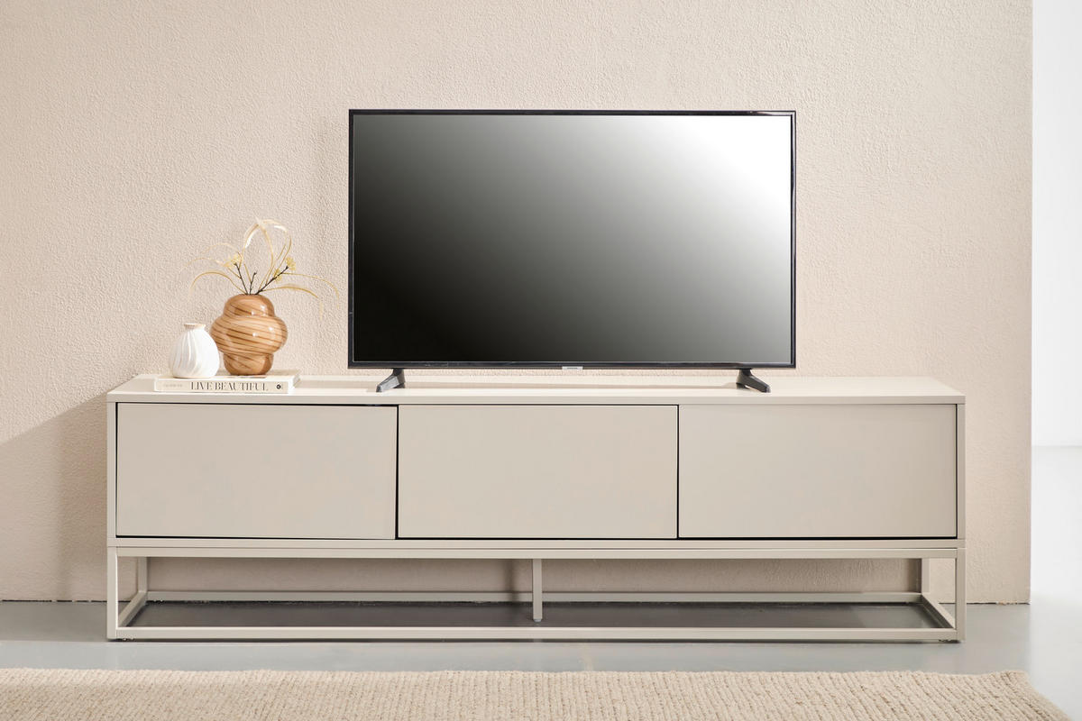 SIDEBOARD Libreville 180/52/40 cm  - Kaschmir/Weiß, Design, Holzwerkstoff/Metall (180/52/40cm) - MID.YOU