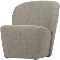 SESSEL in Webstoff Naturfarben  - Schwarz/Naturfarben, Design, Kunststoff/Textil (68/75/72cm) - Livetastic