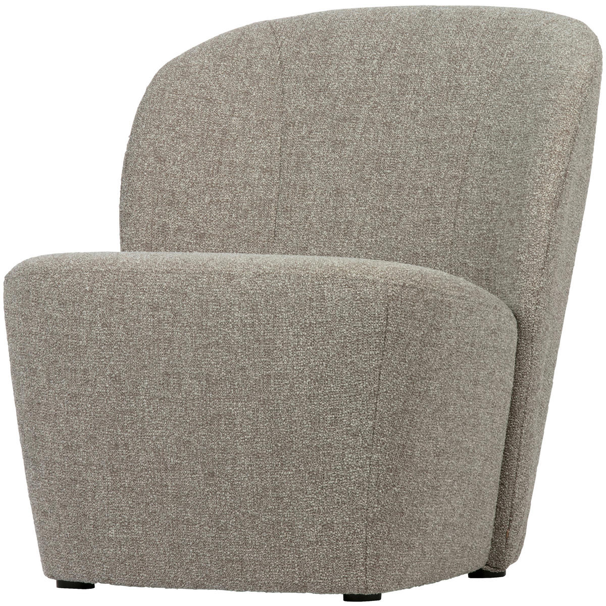 SESSEL in Webstoff Naturfarben  - Schwarz/Naturfarben, Design, Kunststoff/Textil (68/75/72cm) - Livetastic