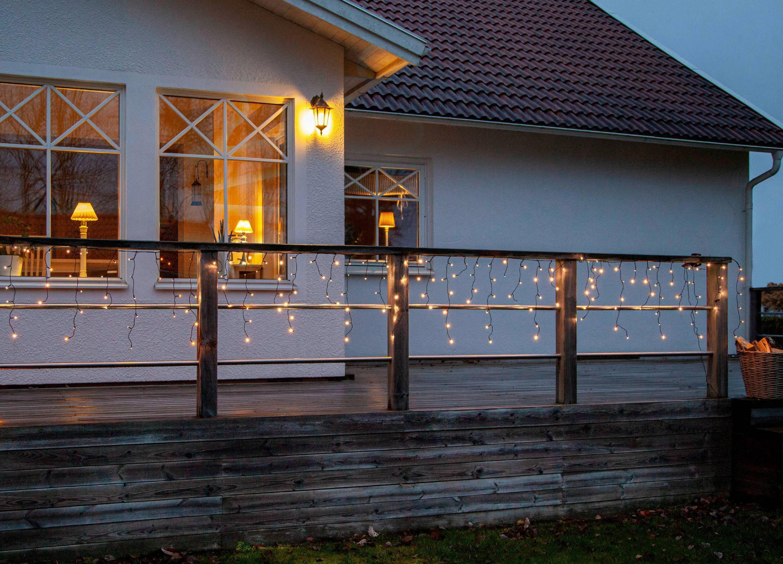LICHTERVORHANG 2390 cm   - Transparent/Schwarz, Basics, Kunststoff (2390cm) - Eglo