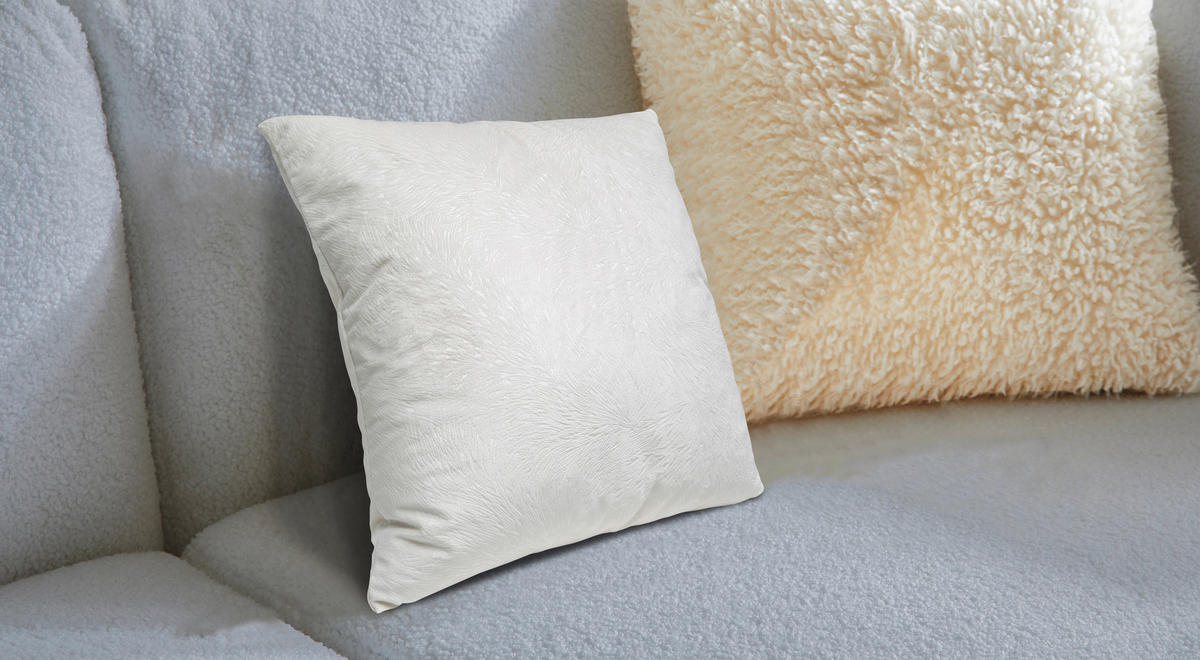 OKRASNA BLAZINA  DAYARA   40/40 cm          - bela, Basics, tekstil (40/40cm) - Esposa