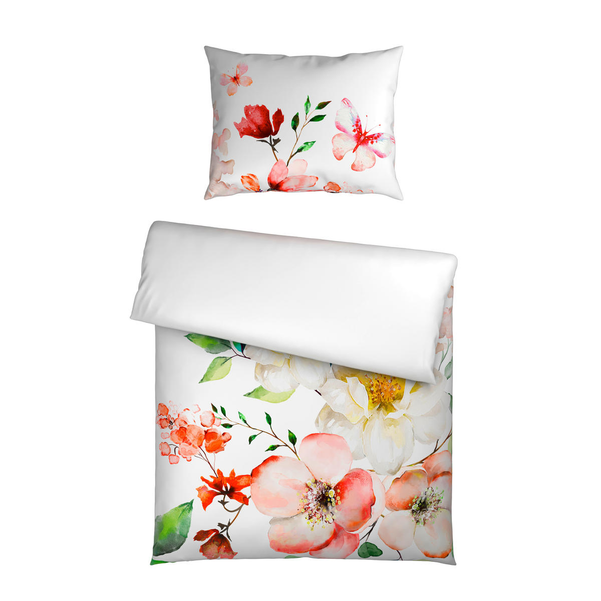 OBOJESTRANSKA POSTELJNINA 140/200 cm saten večbarvno  - večbarvno, tekstil (140/200cm) - Esposa