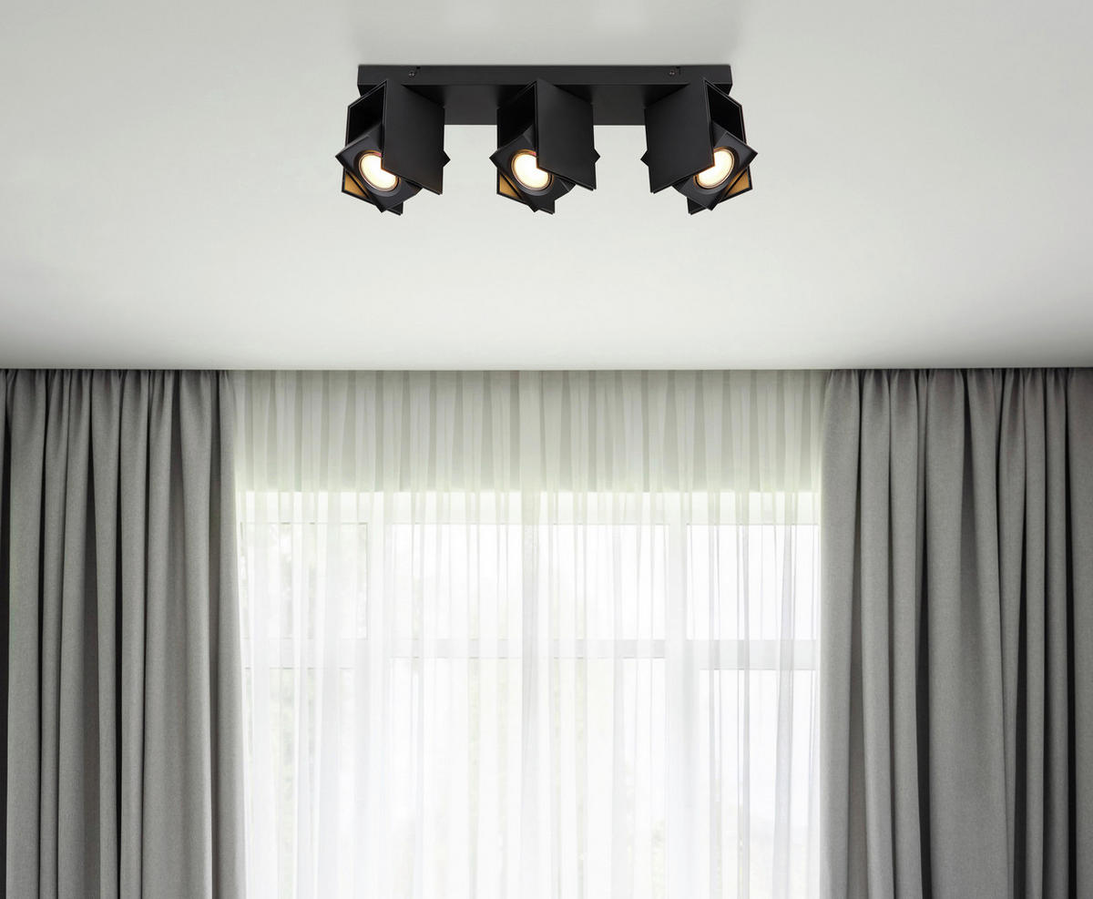 STRAHLER - Schwarz, Design, Metall (43,4/8,4/15,7cm) - Globo