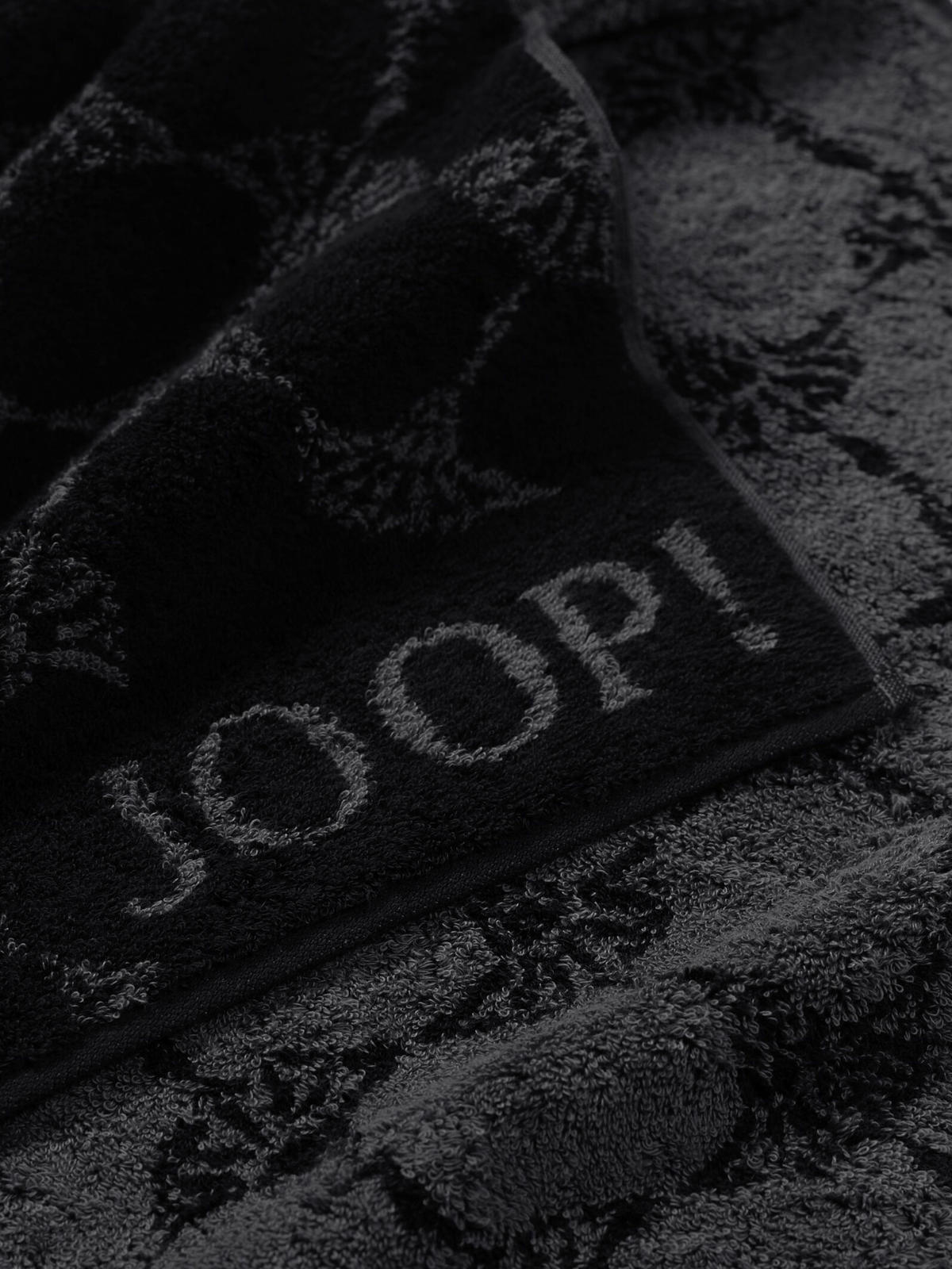 GÄSTETUCHSET CLASSIC CORNFLOWER Schwarz 3-teilig 30/50 cm  - Schwarz, Design, Textil (30/50cm) - Joop!