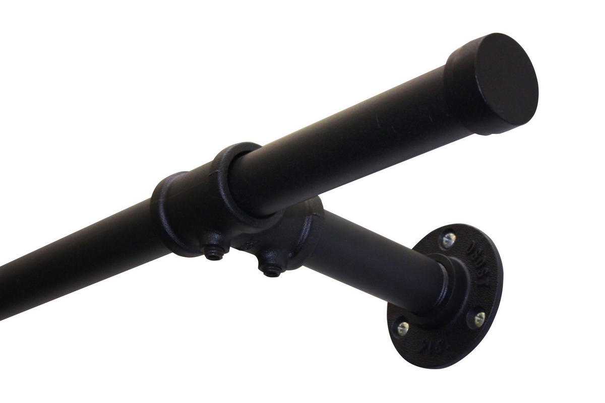 VODILO ZA PROSOJNE ZAVESE   240 cm    črna  - črna, Basics, kovina (240cm) - Gardinia