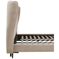 TAPECIRANI KREVET   180/200 cm   bež  - bež/crna, Moderno, drvo/metal (180/200cm) - Livetastic