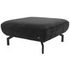 HOCKER Webstoff Dunkelgrau  - Dunkelgrau/Schwarz, Design, Textil/Metall (83/44/83cm) - LOOKS by W.Joop