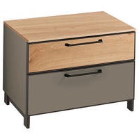 GARDEROBENBANK  in 60/44/40 cm  - Wildeiche/Fango, Design, Metall (60/44/40cm) - Dieter Knoll