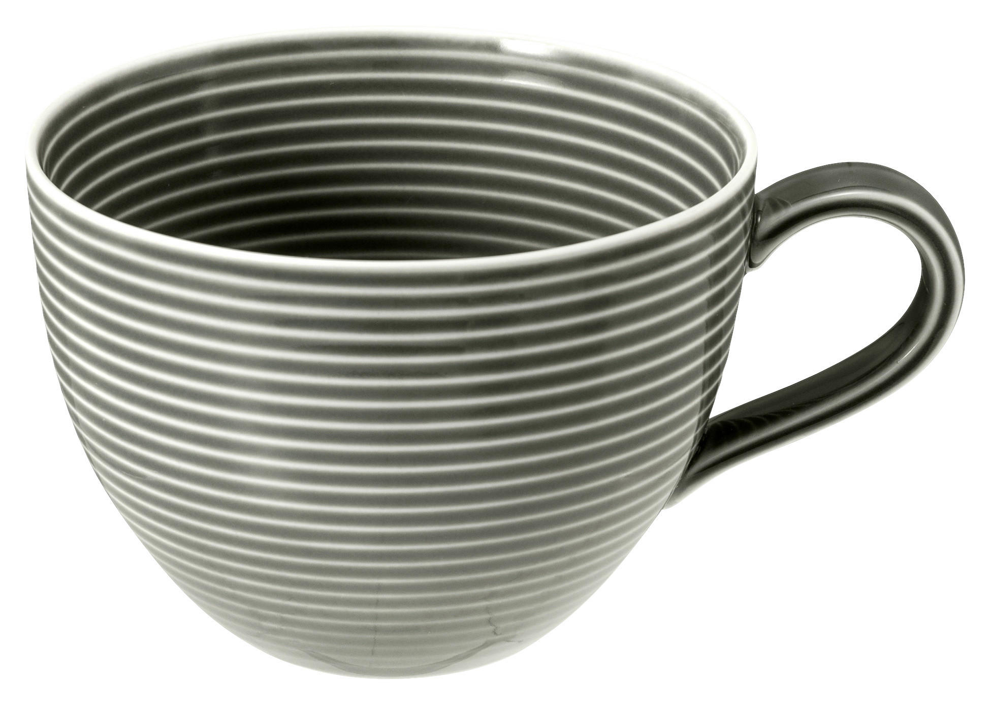 FRÜHSTÜCKSTASSE Beat perlgrau uni 350 ml  - Grau, LIFESTYLE, Keramik (12,8/10,1/7,3cm) - Seltmann Weiden