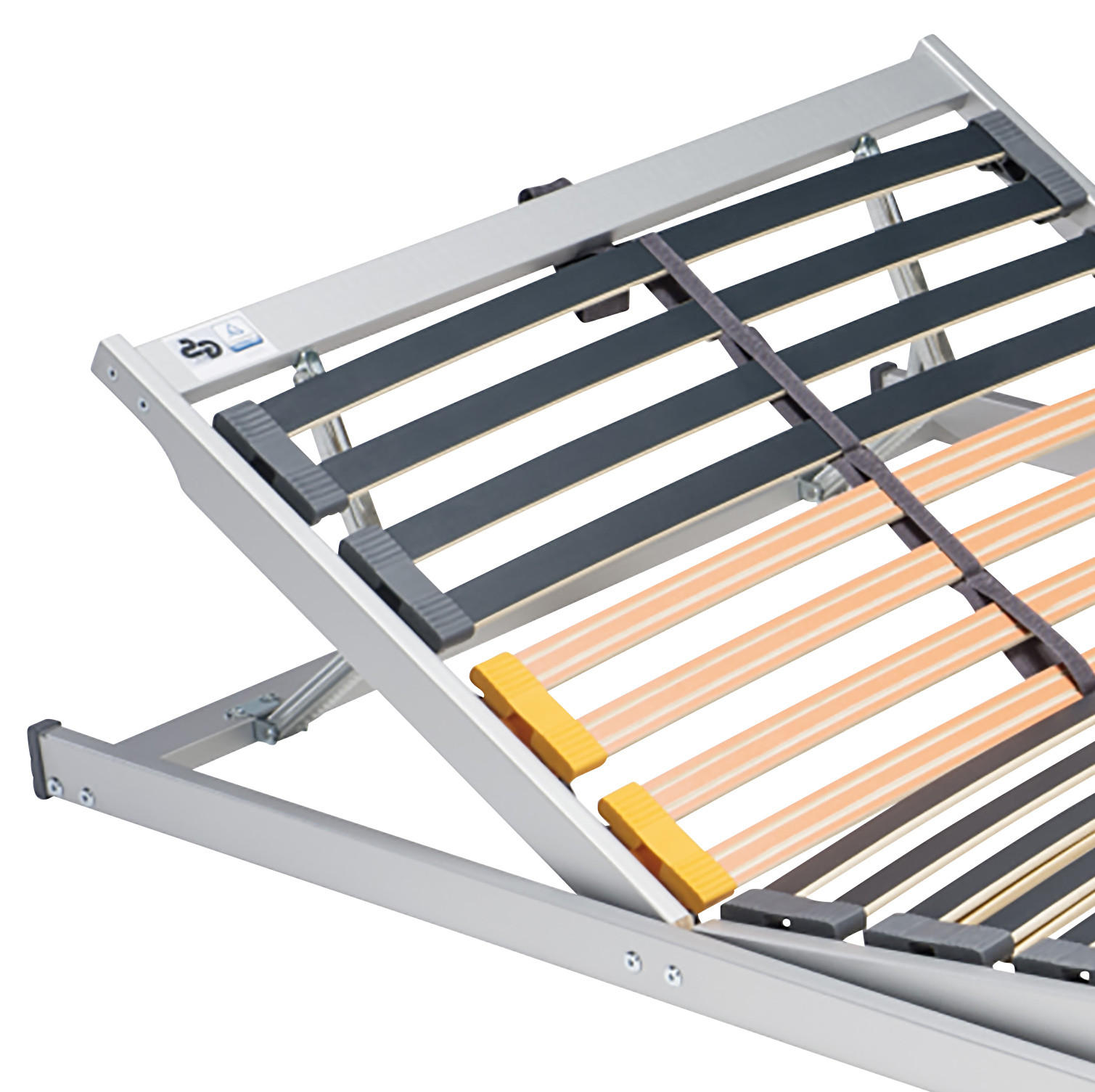 LATTENROST 90/190 cm  - Silberfarben, Basics, Holz (90/190cm)