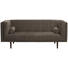 SOFA in Textil Taupe - Taupe/Dunkelbraun, Design, Holz/Textil (200/80/87cm) - Carryhome SOFA in Textil Taupe - Taupe/Dunkelbraun, Design, Holz/Textil (200/80/87cm) - Carryhome