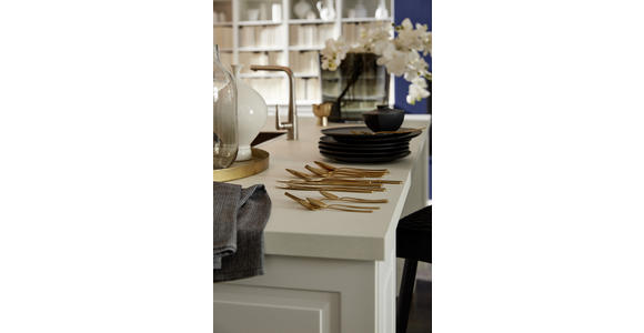 EINBAUKÜCHE - Nussbaumfarben/Weiß, Design, Holzwerkstoff - Dieter Knoll