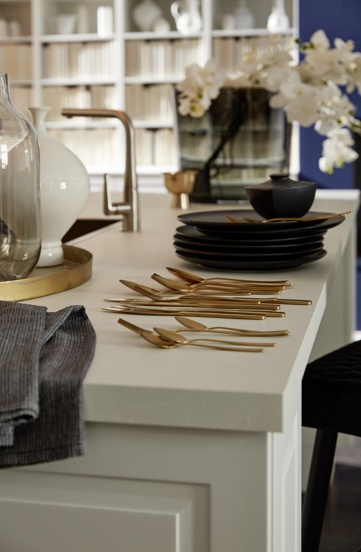 EINBAUKÜCHE PORTO  - Nussbaumfarben/Weiß, Design, Holzwerkstoff - Nolte Küchen