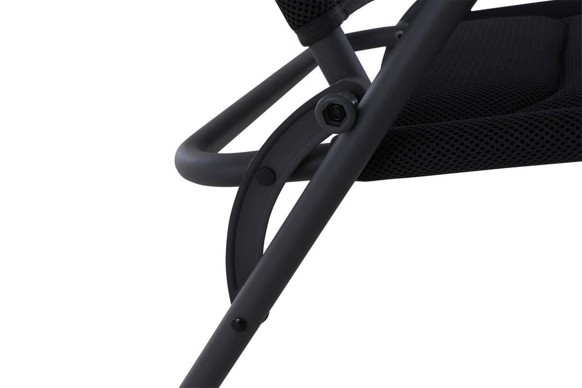 CAMPINGSESSEL - Anthrazit, KONVENTIONELL, Textil/Metall (71/118/59cm) - Siena Garden