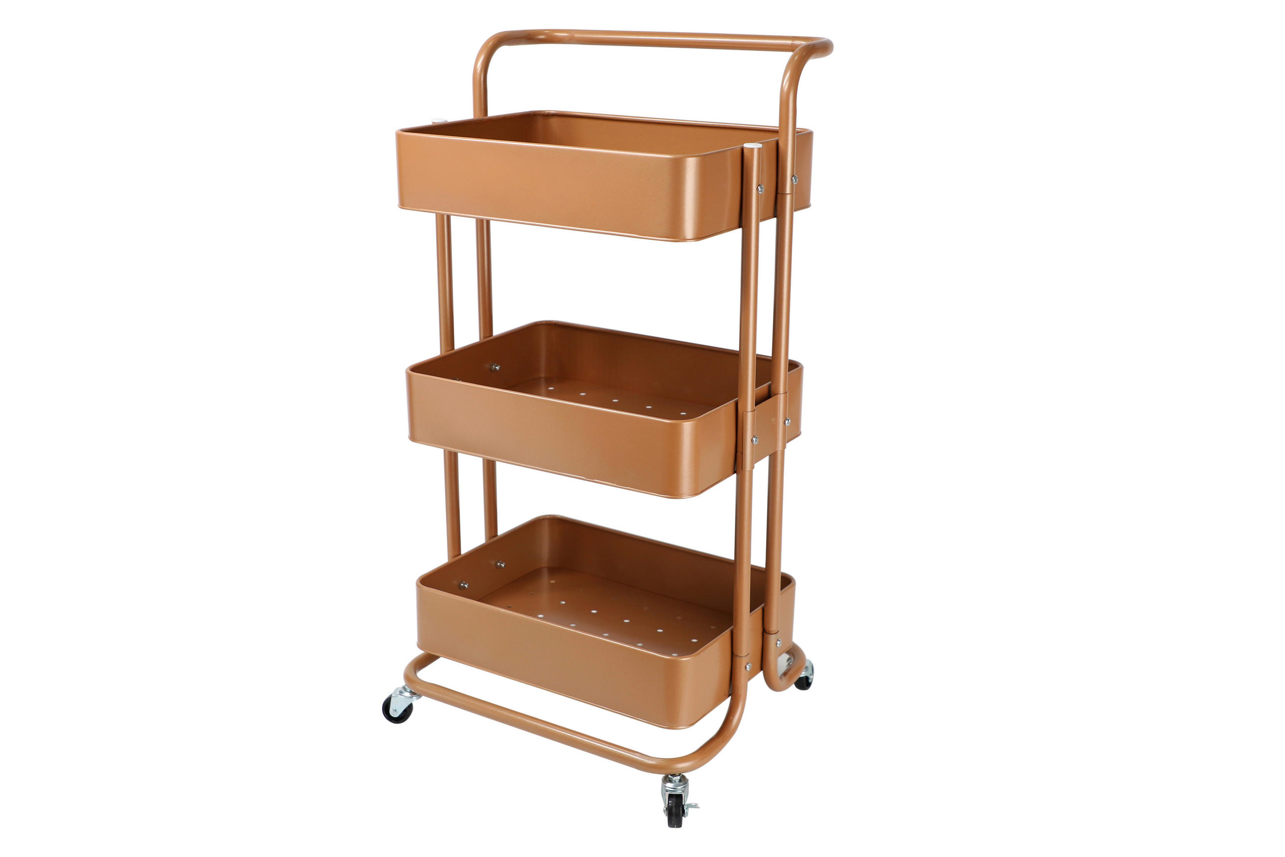 SERVIERWAGEN Kupferfarben  - Kupferfarben, Basics, Metall (43/32/86cm) - Echtwerk