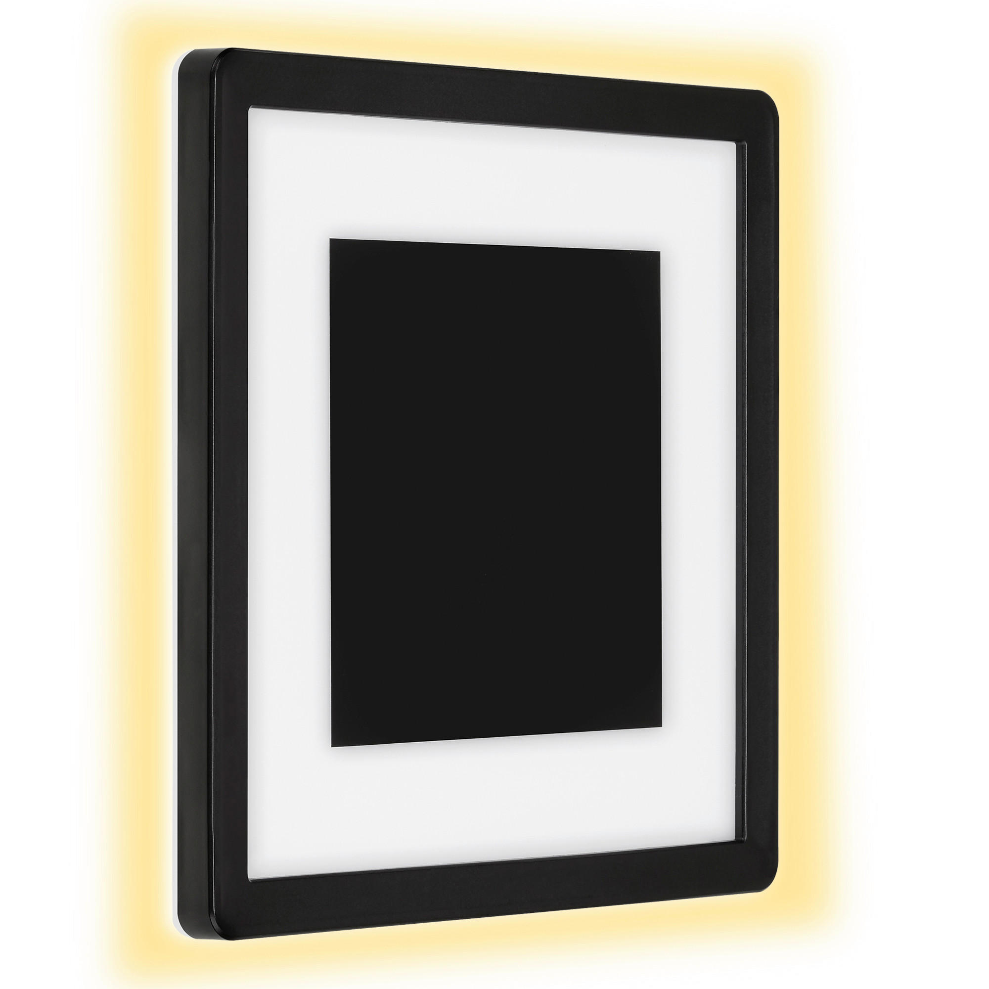 ZUNANJA STENSKA SVETILKA     25/25/2,8 cm          - črna, Basics, umetna masa (25/25/2,8cm)