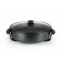 ELEKTRISCHE PFANNE GOURMETmaxx  - Schwarz, Basics, Glas/Kunststoff (41/45/17,5cm) - GOURMETMAXX