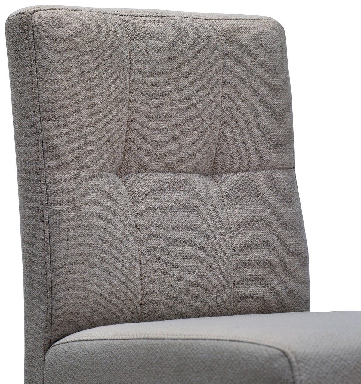 BARHOCKER Webstoff Schwarz, Hellgrau Eisen Stoffauswahl  - Hellgrau/Schwarz, Design, Textil/Metall (42/102/50cm) - home24