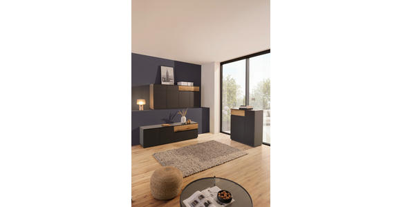 KOMMODE  in 90/105/42 cm  - Eichefarben/Graphitfarben, KONVENTIONELL, Holzwerkstoff (90/105/42cm) - Carryhome