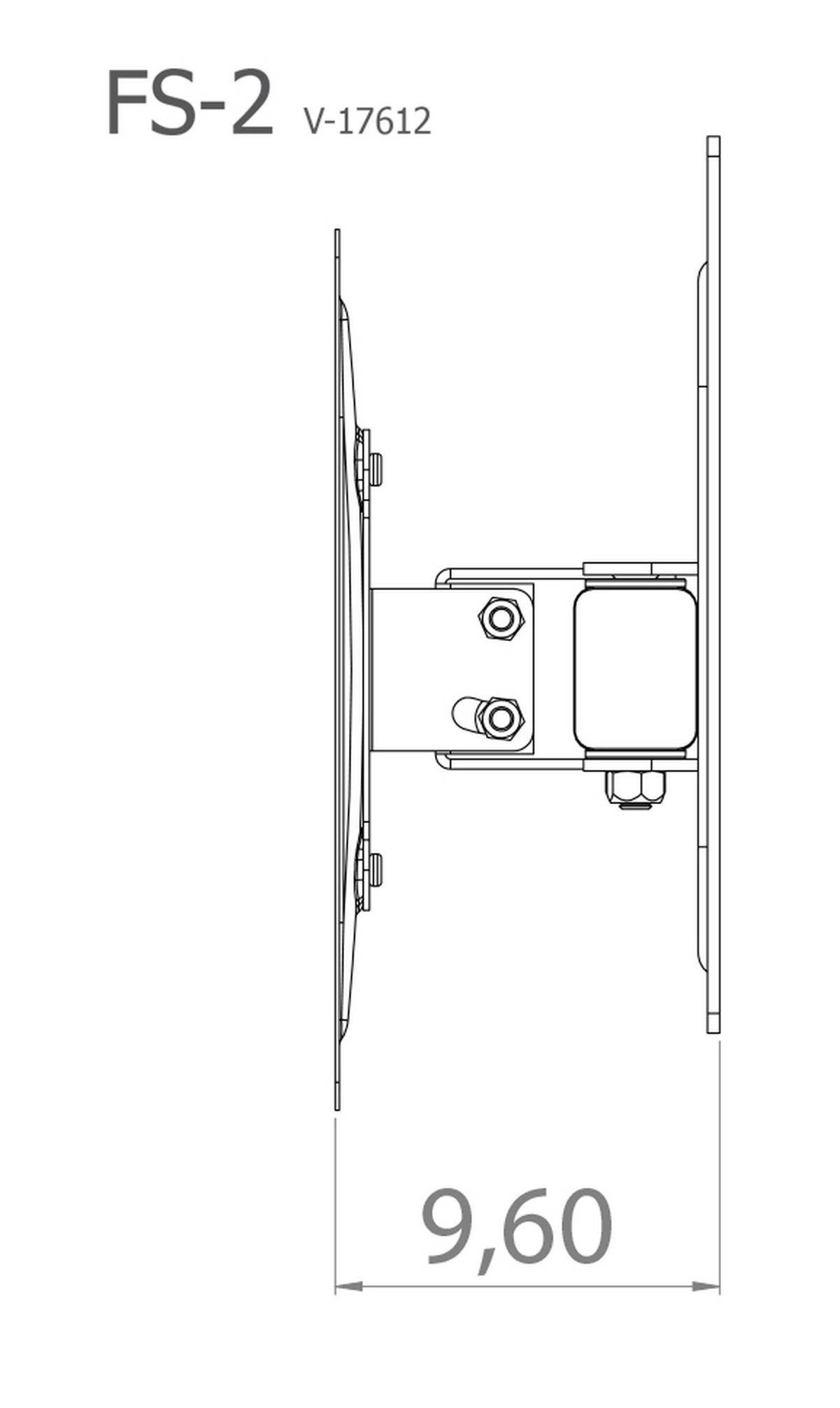 TV-Wandhalter in Silberfarbe in Silberfarben  - Silberfarben, Konventionell, Metall (27,8/22,6/9,6cm) - MID.YOU