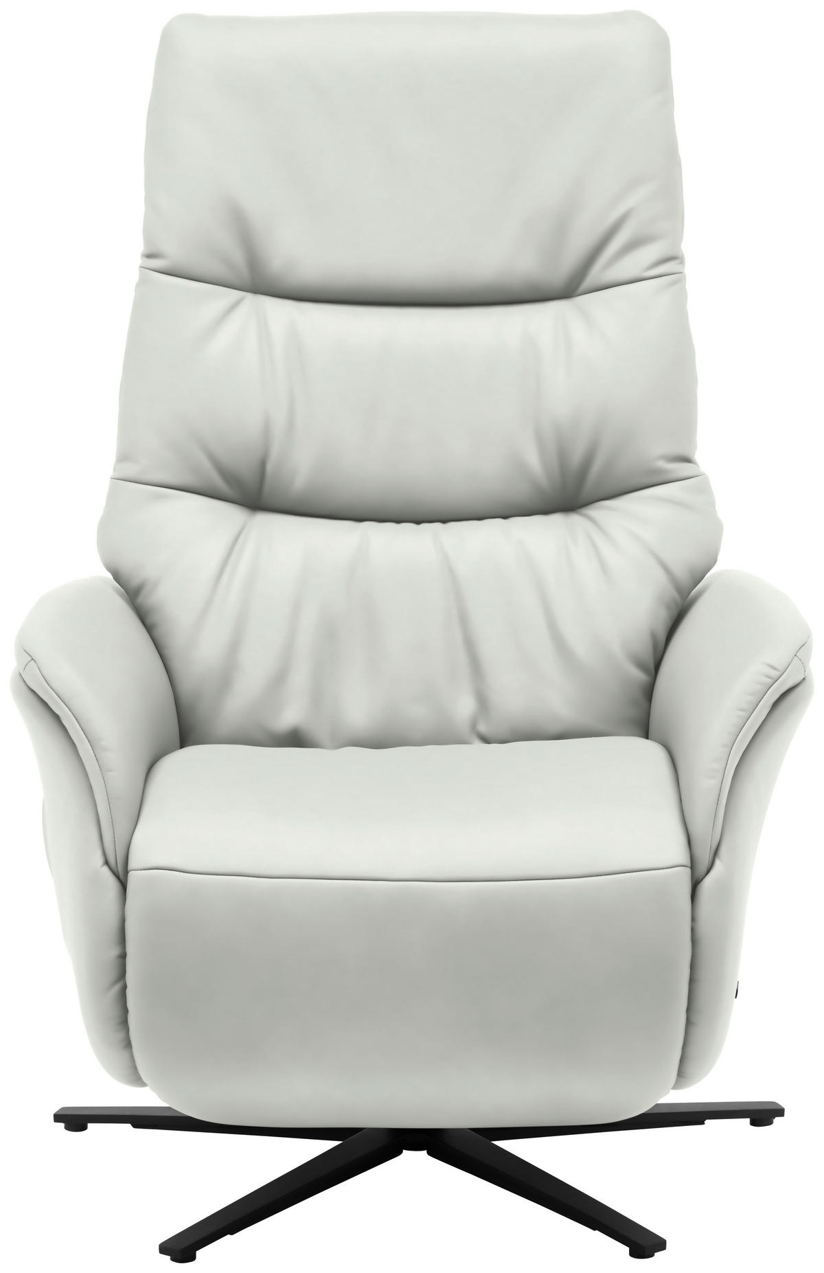 MASSAGESESSEL Echtleder Ecru    - Ecru/Anthrazit, KONVENTIONELL, Leder/Metall (74/114/97cm) - Himolla