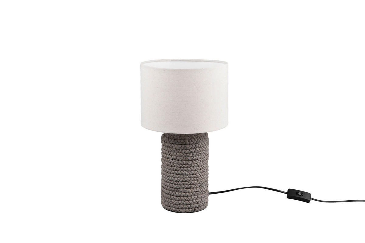 STONA LAMPA Mala  - braon/bež, Prirodno, tekstil/keramika (22/38cm)