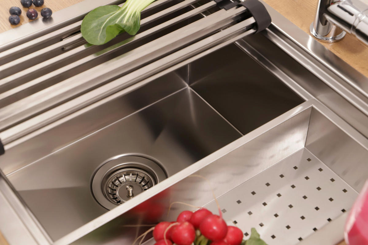 SPÜLE 17502000510484100-80  - Edelstahlfarben, Basics, Metall (51/25,8/48,4cm) - Respekta