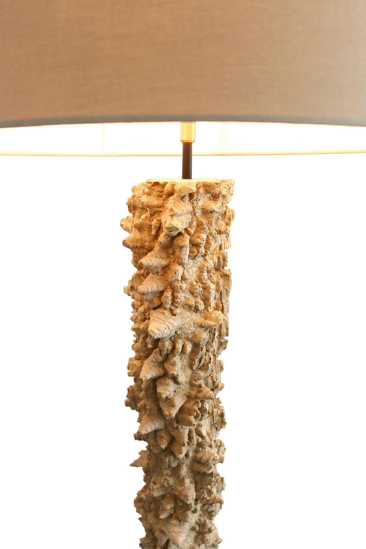 STEHLEUCHTE  30/150/30 cm   - Schwarz/Naturfarben, Design, Holz/Textil (30/150/30cm) - P & B