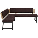 ECKBANK 160/190 cm  in Anthrazit  - Anthrazit/Schwarz, MODERN, Holzwerkstoff/Textil (160/190cm) - Venda