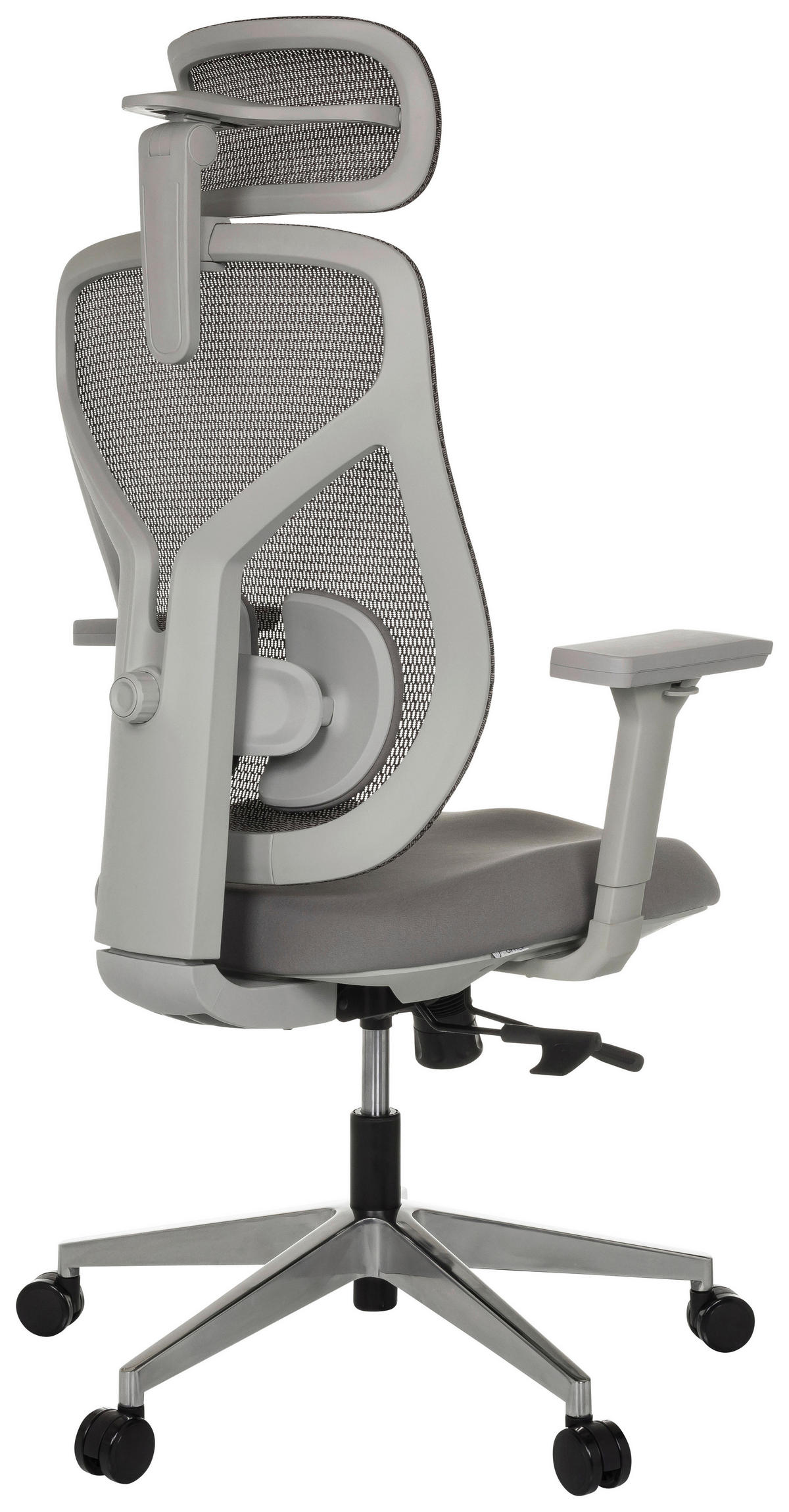 DREHSTUHL  in Grau  - Silberfarben/Grau, MODERN, Kunststoff/Textil (71/123 - 146/65cm) - MID.YOU