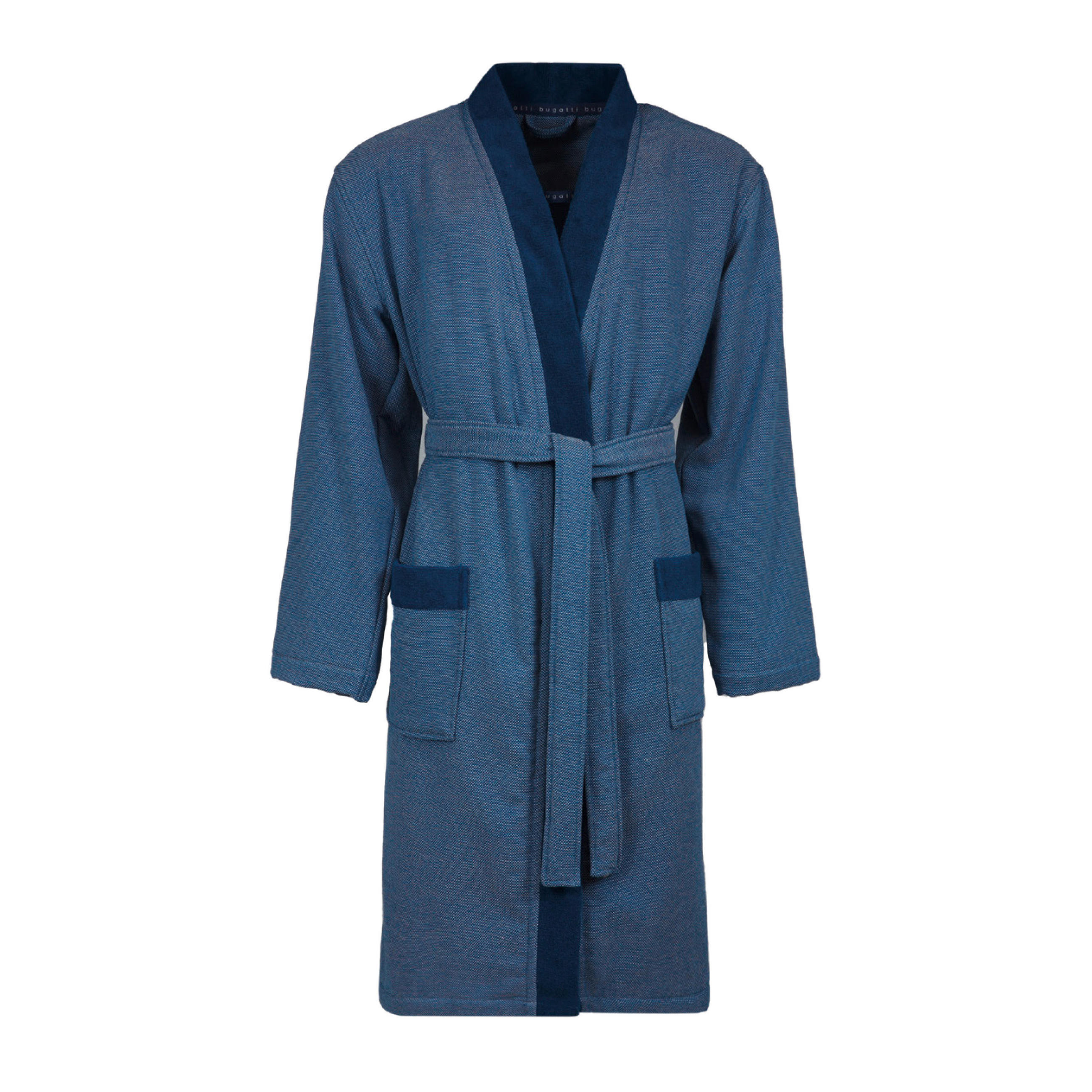 BADEMANTEL Francesco XXL/122 Herren  - Blau, Basics, Kunststoff/Textil (XXL/122null) - Vossen