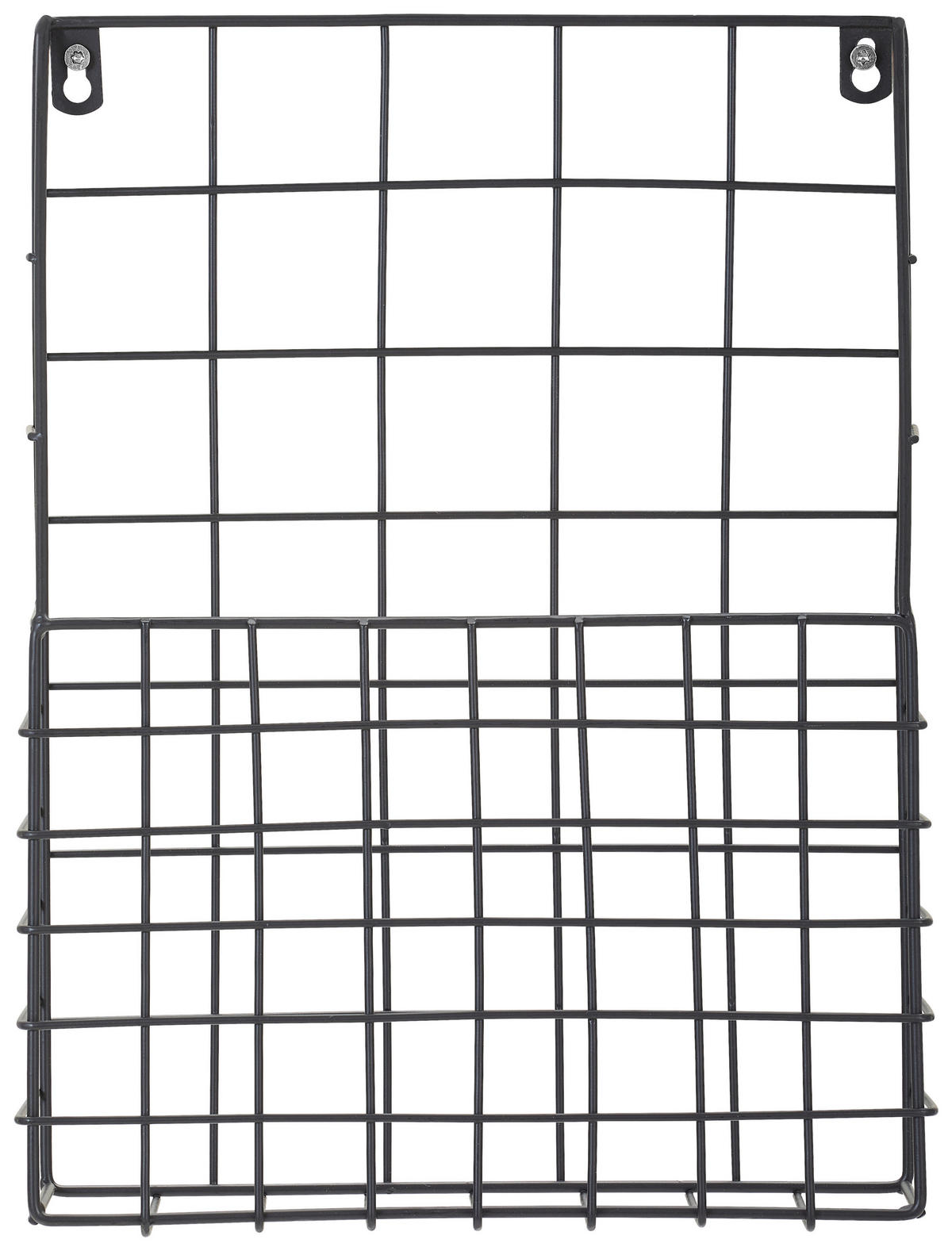 WANDREGAL Schwarz  - Schwarz, Trend, Metall (27/35,5/8,5cm) - Xora
