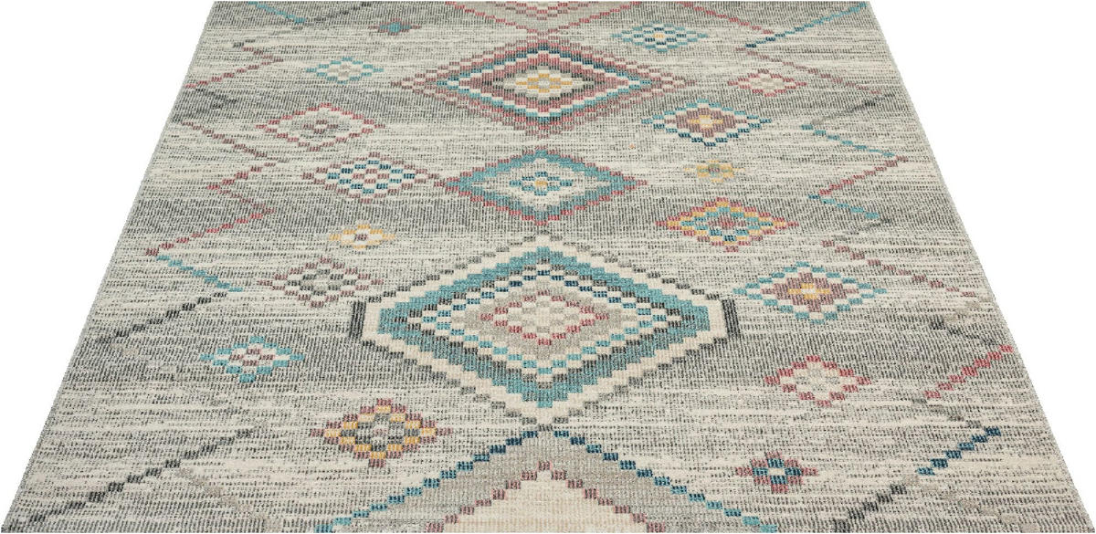 LÄUFER 80/300 cm Salsa Outdoor Pastellgrün, Creme  - Pastellgrün/Creme, KONVENTIONELL, Textil (80/300cm) - Novel