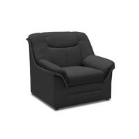 SESSEL in Lederlook Schwarz  - Schwarz, KONVENTIONELL, Kunststoff/Textil (95/89/90cm) - MID.YOU