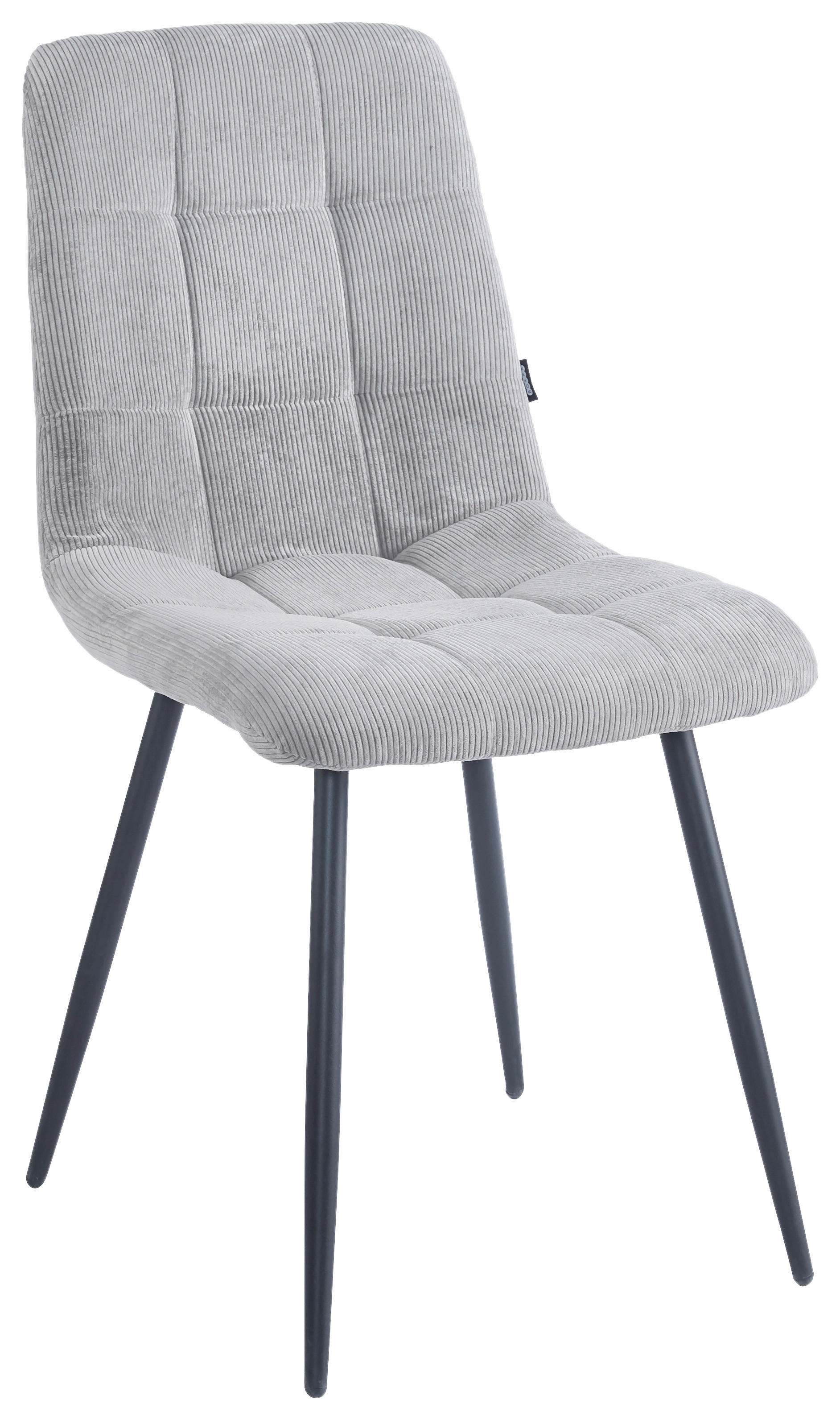 STOL, kovina, tekstil siva, črna  - črna/siva, Design, kovina/tekstil (45/89/58cm) - Boxxx