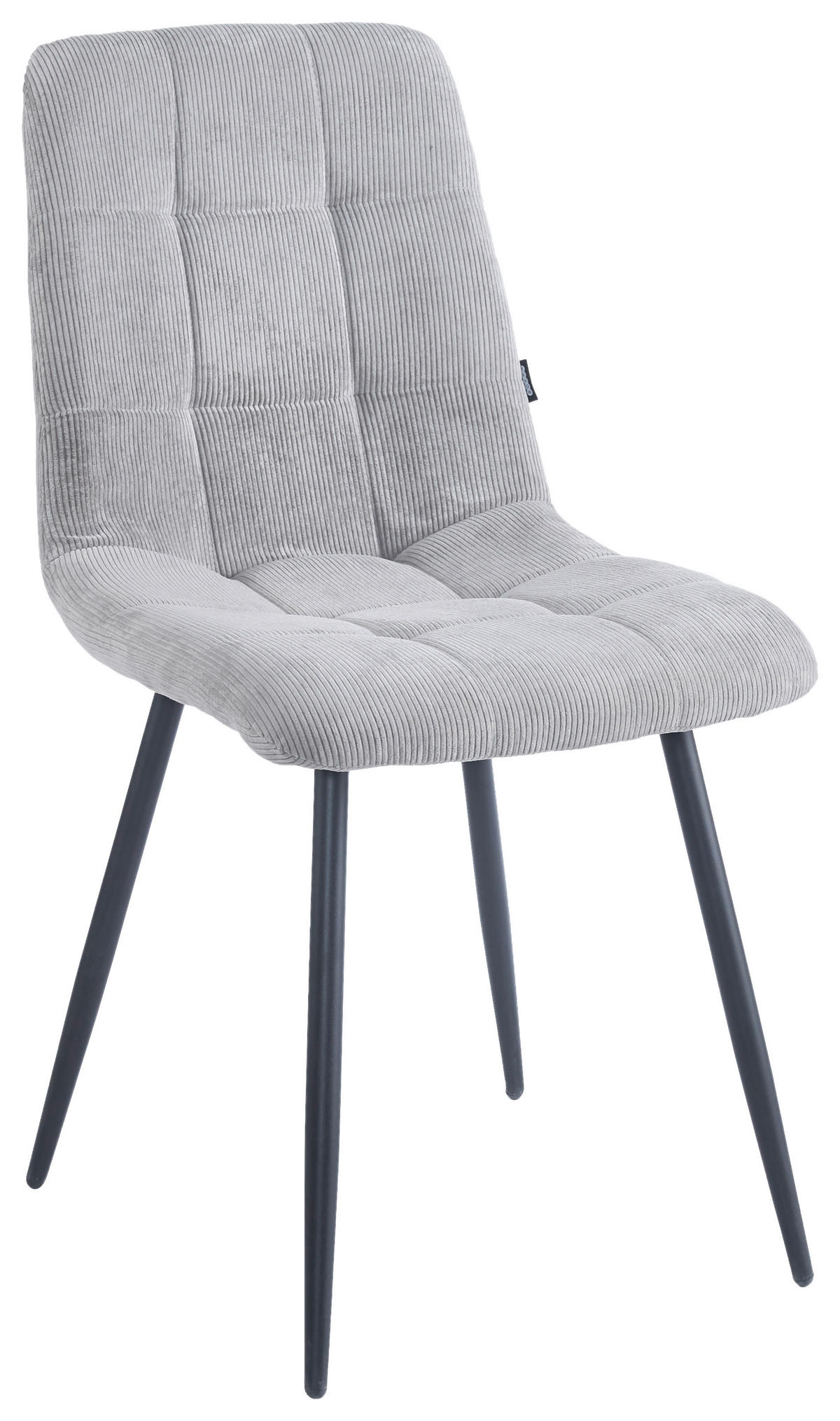 STOL, kovina, tekstil siva, črna  - črna/siva, Design, kovina/tekstil (45/89/58cm) - Boxxx