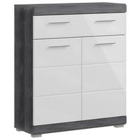 SPODNJA OMARICA 74/88/31 cm  - barve kroma/srebrne barve, Moderno, umetna masa/leseni material (74/88/31cm) - MID.YOU