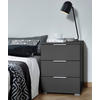 NACHTSCHRANK  - Alufarben/Grau, MODERN, Holzwerkstoff (40/61/42cm) - Rauch Möbel