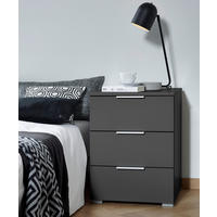 NACHTSCHRANK  - Alufarben/Grau, MODERN, Holzwerkstoff (40/61/42cm) - Rauch Möbel
