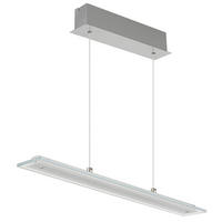 LED-HÄNGELEUCHTE 64/9/150 cm  - Klar/Nickelfarben, Design, Glas/Metall (64/9/150cm) - Globo